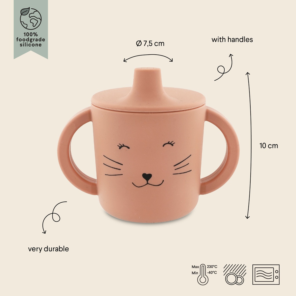 Trixie - Tasse d'apprentissage en silicone - Mrs. Cat