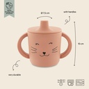 Trixie - Tasse d'apprentissage en silicone - Mrs. Cat