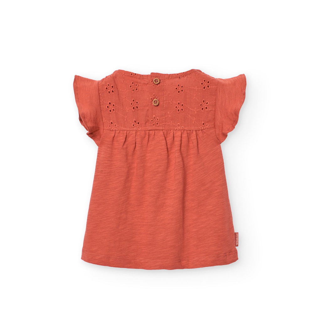 Boboli - T-shirt tricot combiné pour fille