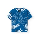 Boboli - T-shirt bleu à feuilles - garçon