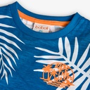 Boboli - T-shirt bleu à feuilles - garçon