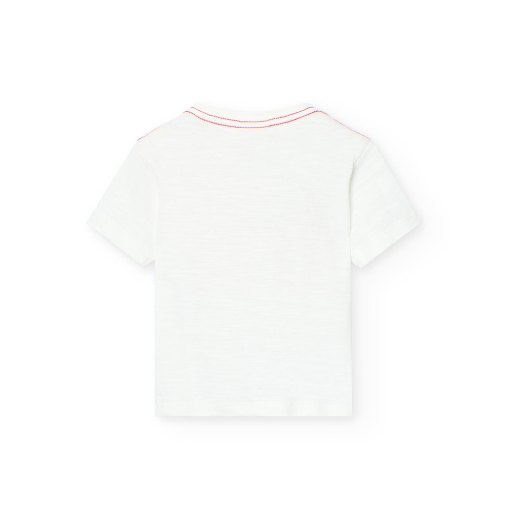 Boboli - T-shirt blanc tropical - garçon