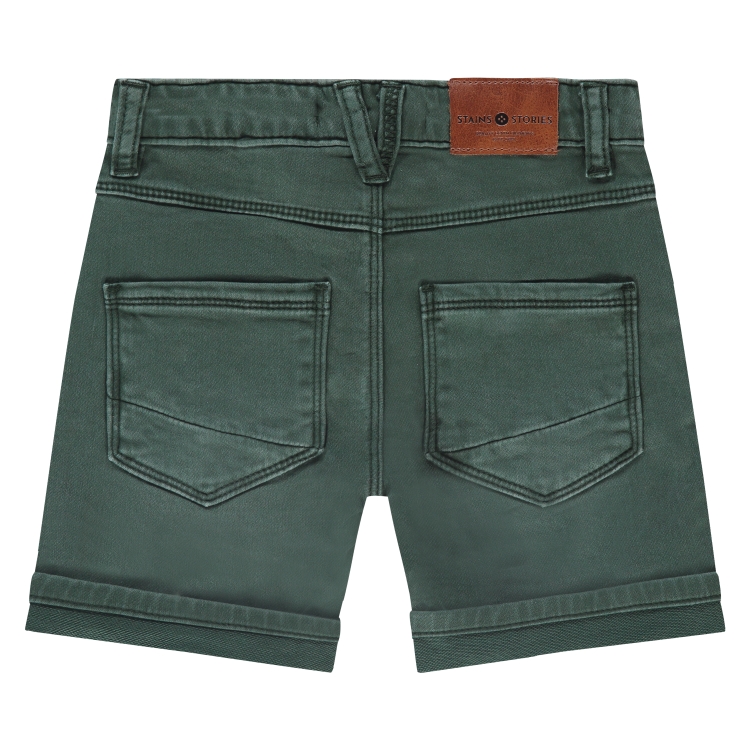 STAINS &amp; STORIES (BY BABYFACE) - Short vert bouteille - garçon