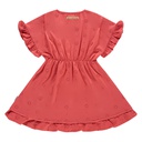 STAINS & STORIES (BY BABYFACE) - Robe manches courtes fille - Scarlet