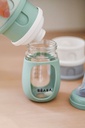 Biberon d'apprentissage en verre 2 en 1 - 210ml Vert sauge