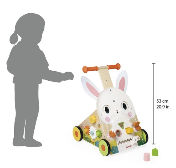 Janod - Chariot Multi-Activités - Lapin en bois