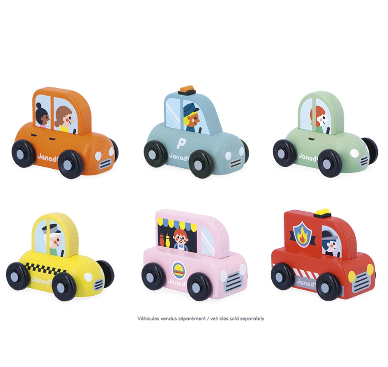 Janod - Camion de pompiers en bois Ville - Cross RoadsCamion de pompiers en bois Ville - Cross Roads