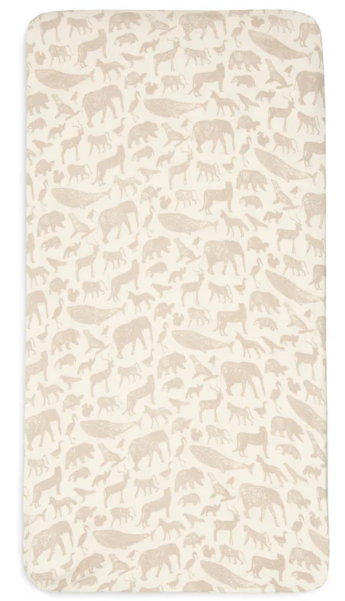 Jollein - Drap-housse Jersey 70/140x75/150cm - Animals Nougat (copie)