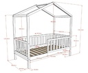 Vipack (JAXX) - Dallas lit cabane junior 70x140cm Naturel