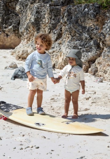 Lassig - t-shirt de bain à manches courtes anti uv - enfant