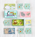A Little Lovely Company - Puzzle d'association - Familles d'animaux