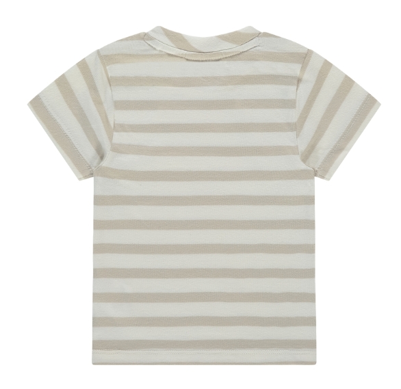 BABYFACE - T-Shirt garçon ligné beige/blanc