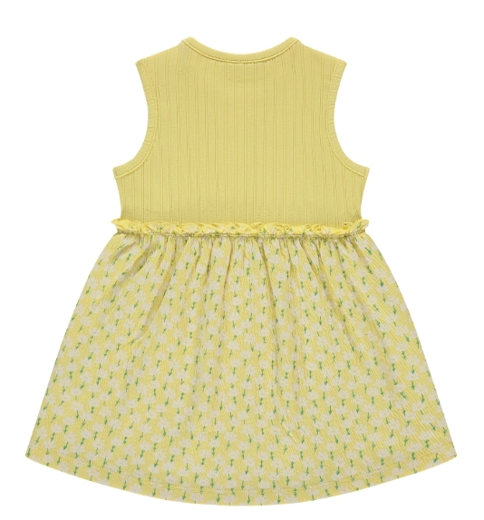 Babyface - Robe jaune avec motifs fleurs - Fille