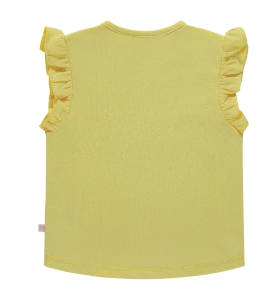 BABYFACE - T-Shirt Manches Courtes Fille - Jaune avec motif fleur
