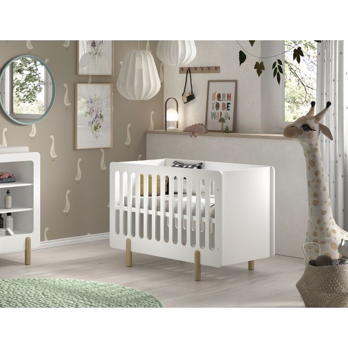 Vipack - Smile lit bébé 60x120cm blanc