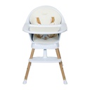 Quax - Chaise Bébé Evolutive Ultimo 3 Luxe - Blanc-Naturel