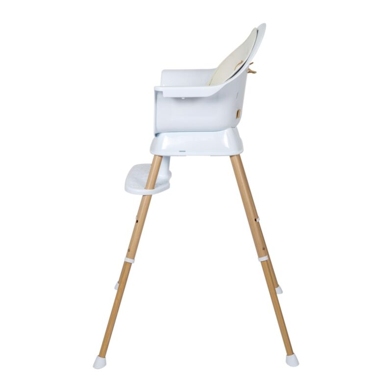 Quax - Chaise Bébé Evolutive Ultimo 3 Luxe - Blanc-Naturel
