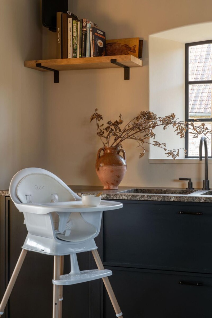 Quax - Chaise Bébé Evolutive Ultimo 3 Luxe - Blanc-Naturel
