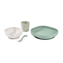 Béaba - Coffret repas en silicone - Vert sauge