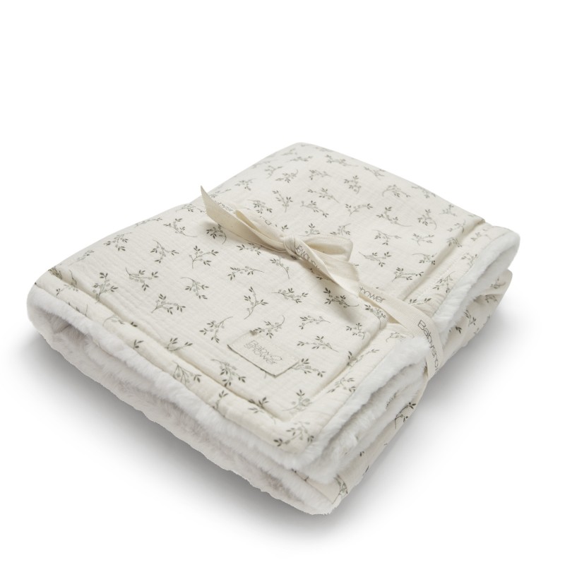 Babyshower - Couverture Polaire XL - Olive Bloom (copie)