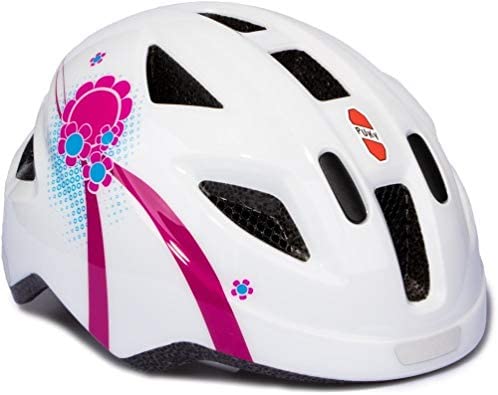 Puky - Casque Vélo - Blanc à Fleurs Rose