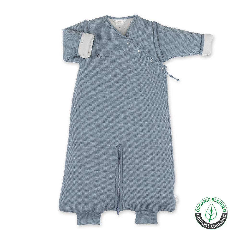 Bemini - Magic Bag 4-12 mois - Pady Waffle + Jersey Bio Tog 2,5 - Blue Stone