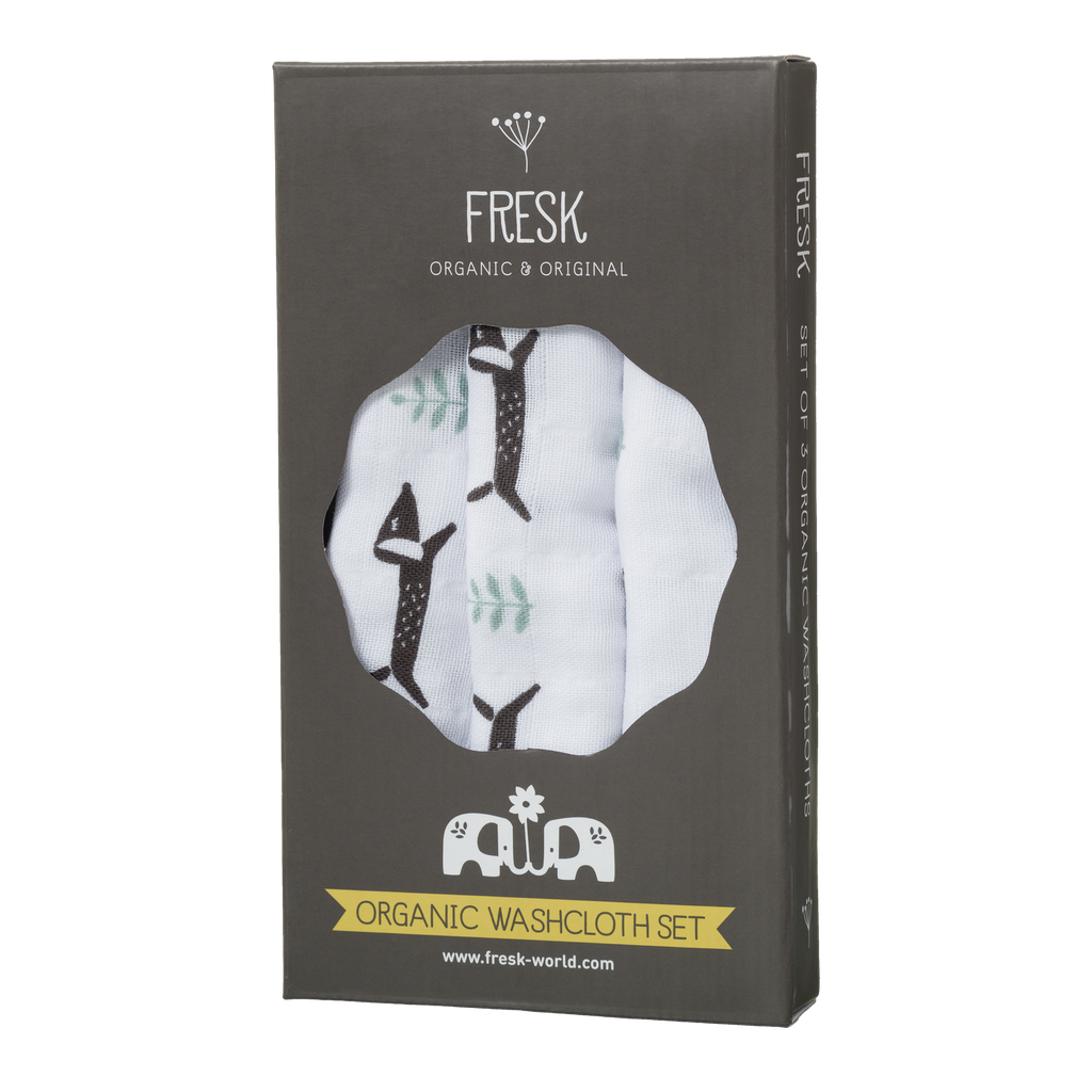 Fresk - Set de 3 Gants De Toilette - Dashsy/chien Teckel