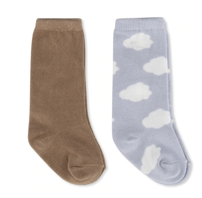 Konges Slojd - Paires de chaussettes jacquard aux genoux - Laurel Oak