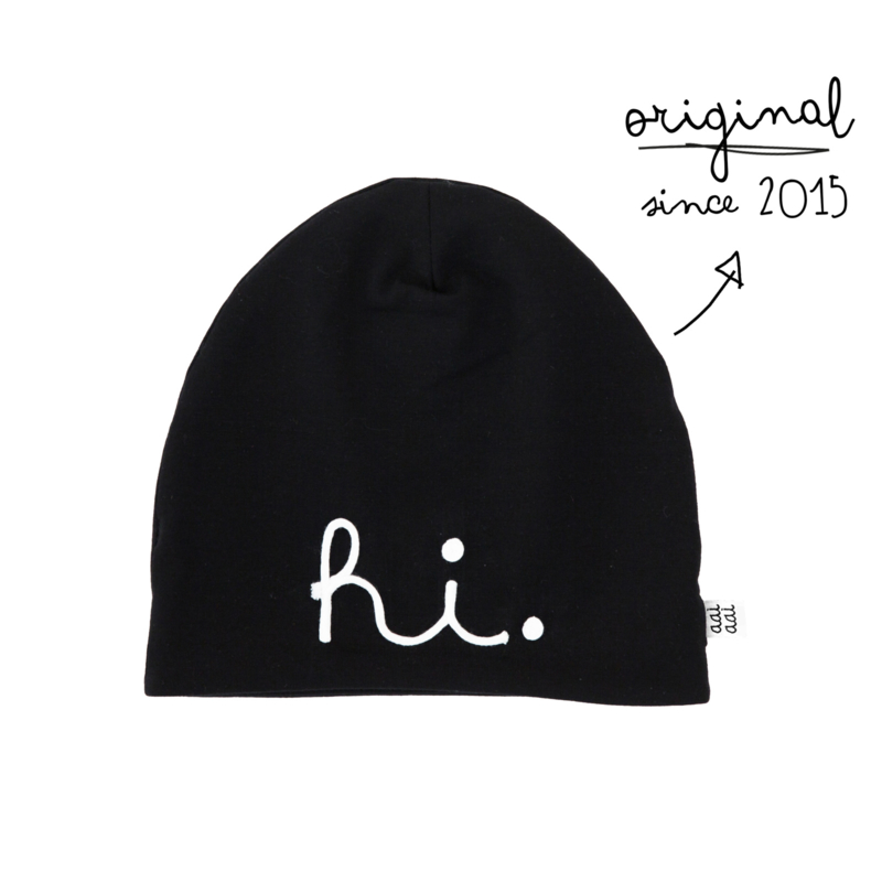 Aai Aai – Bonnet en coton – Noir