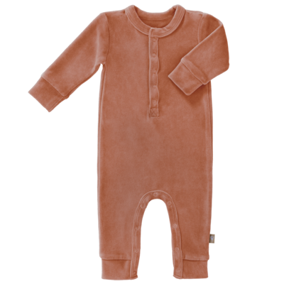 Fresk - Pyjama sans pieds en velours - rose - 6-12 mois