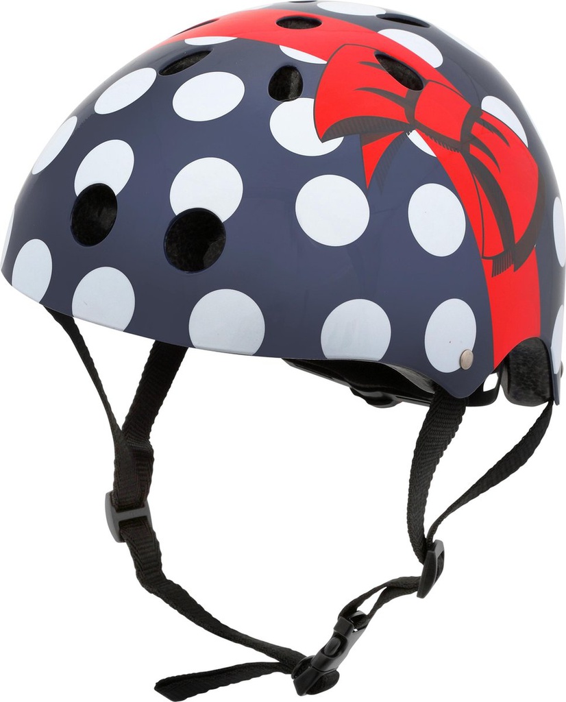 Hornit - Casque Vélo - Bleu marine à pois blancs