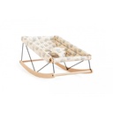 Nobodinoz - Transat Bébé Growing Green - Blue gatsby / Cream + 2 housses