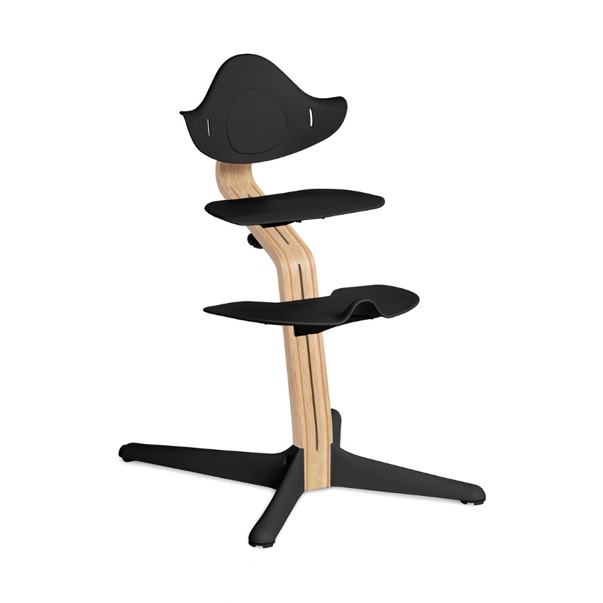 Nomi - Chaise haute évolutive - Chêne - Noir