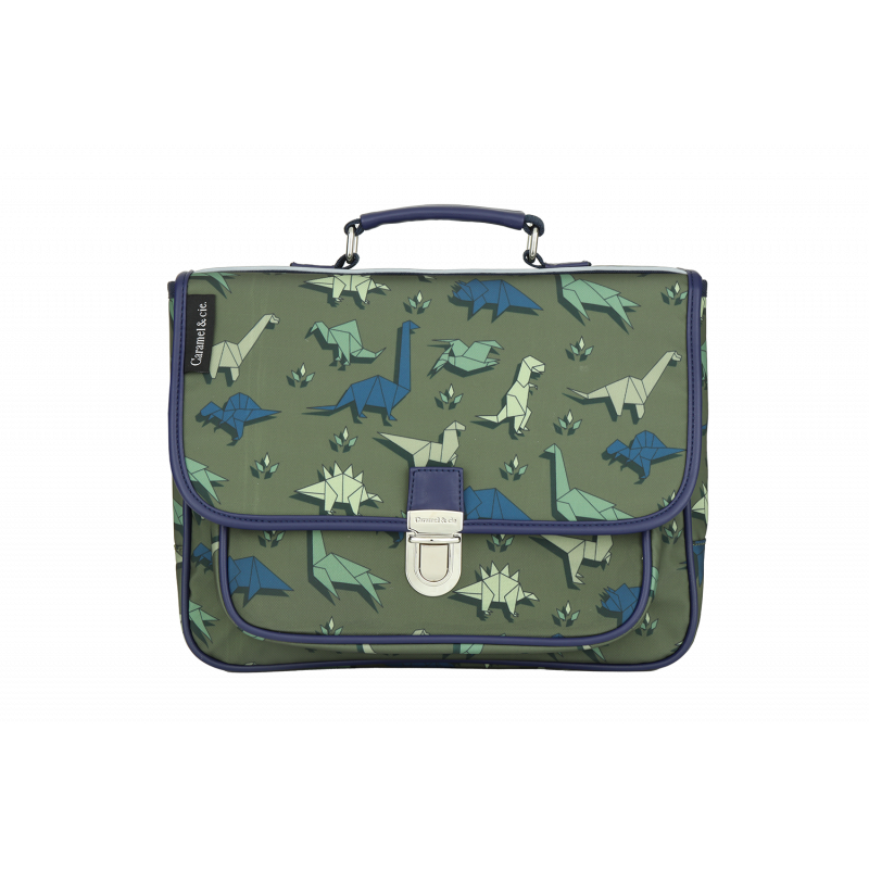 Caramel & Cie - Petit cartable  - Dinogamis vert
