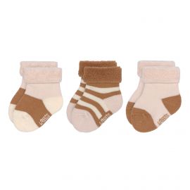 Lassig - Lot de 3 paires de chaussettes en tissu éponge - Rose / Caramel