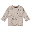 BABYFACE - T-shirt longues manches garçon - Stone / animaux