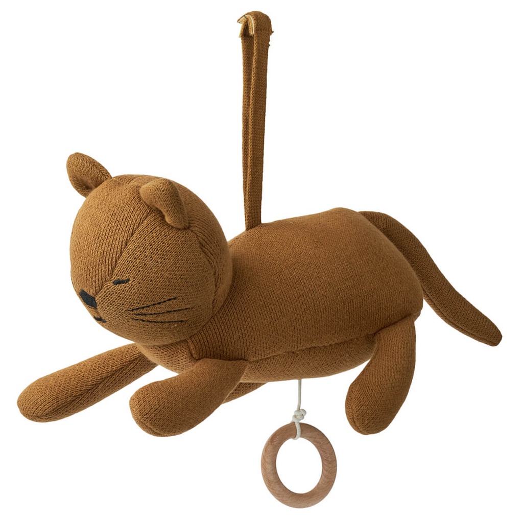 LIEWOOD - Peluche chat musical Angela - Golden Caramel