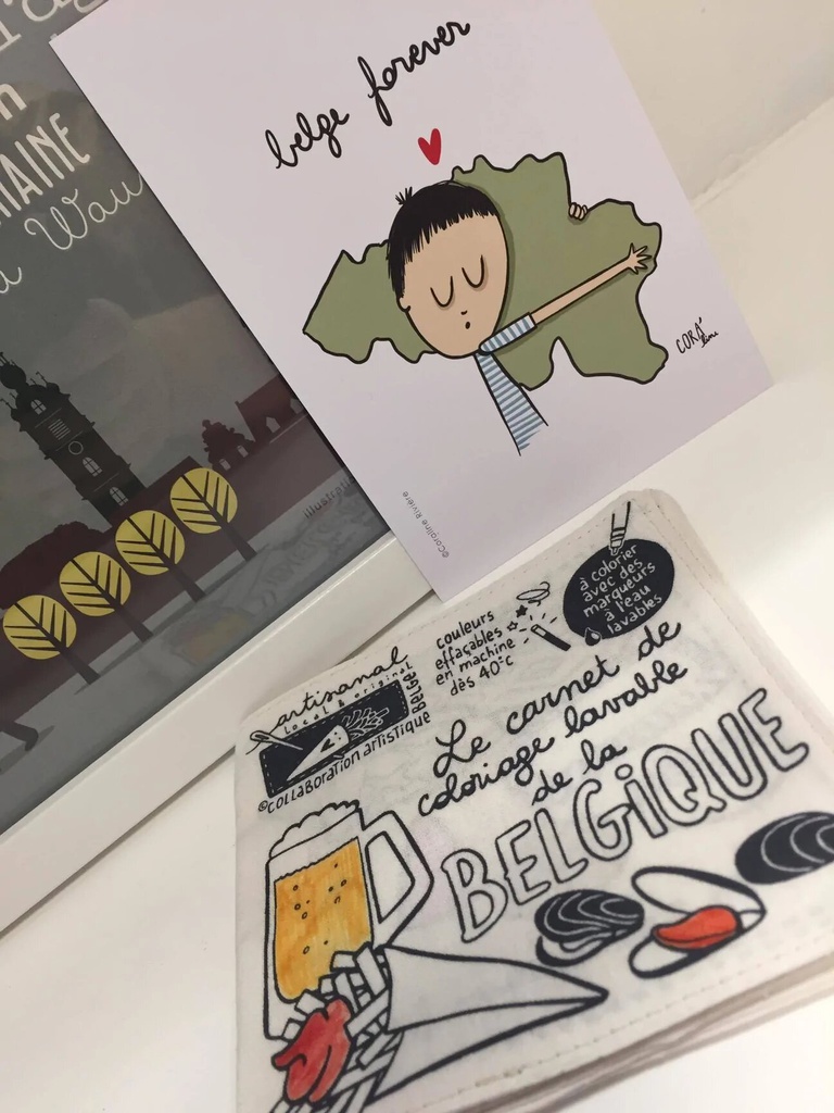 Cleo - Carnet de coloriage lavable - Belgique