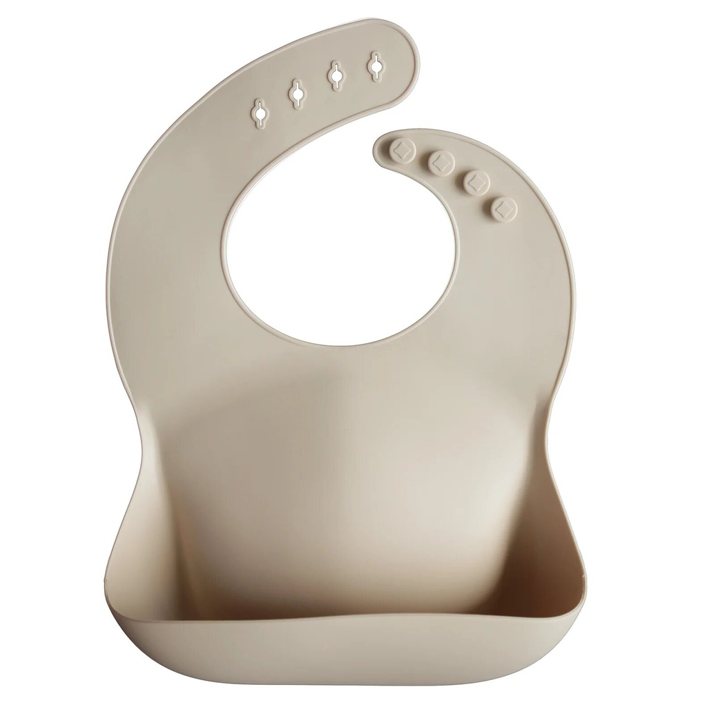 Mushie - Bavoir Silicone - Shifting Sand