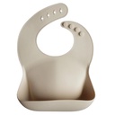Mushie - Bavoir Silicone - Shifting Sand