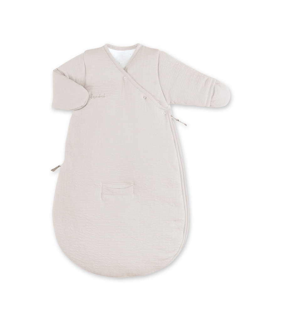 Bemini - Magic Bag 0-3 Mois Pady Tetras Jersey - Tog 3 - Beige sable (sand)