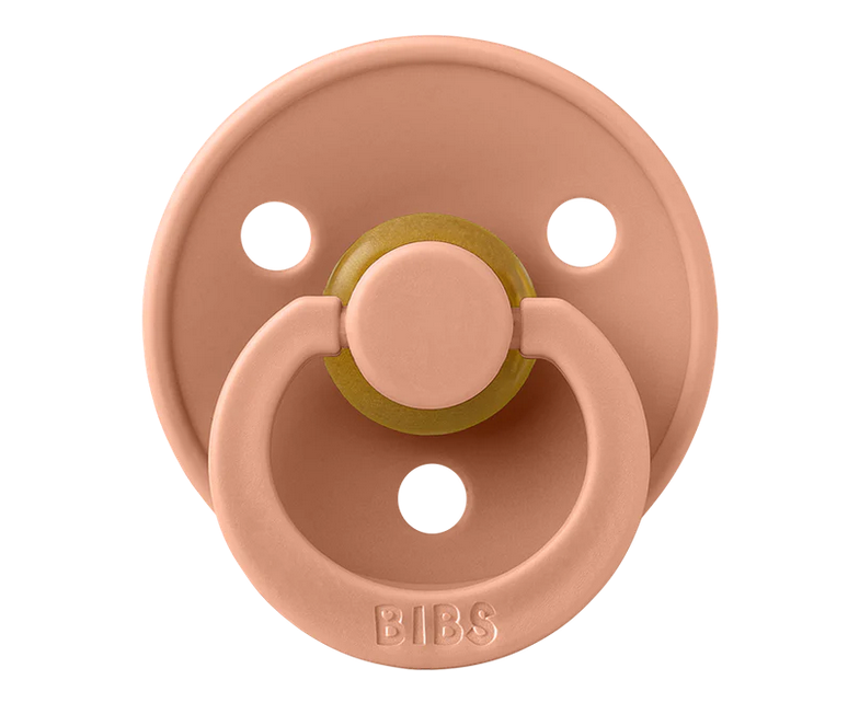 Bibs - Tétine en caoutchouc naturel - Pêche - Taille 1