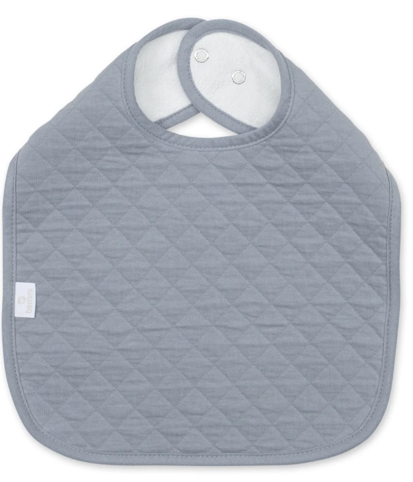 Bemini - Bavoir Waterproof Pady Quilted Jersey - Stone