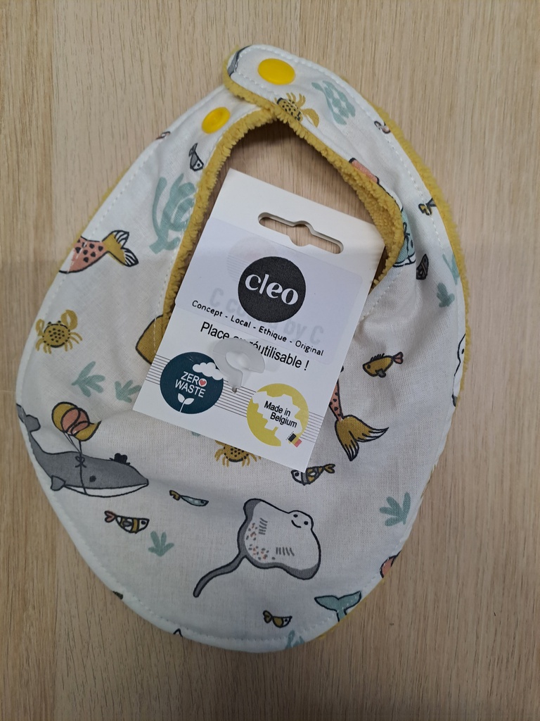 Cleo - Bavoir bandana - Mer