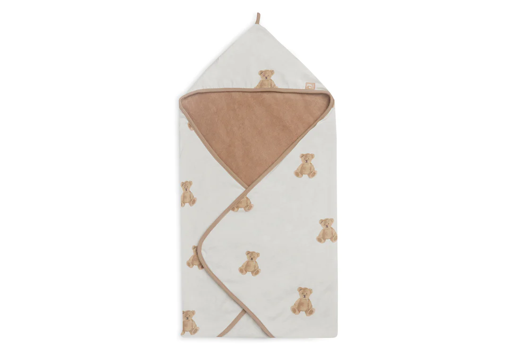Jollein - Cape de bain 75x75cm - Teddy Bear