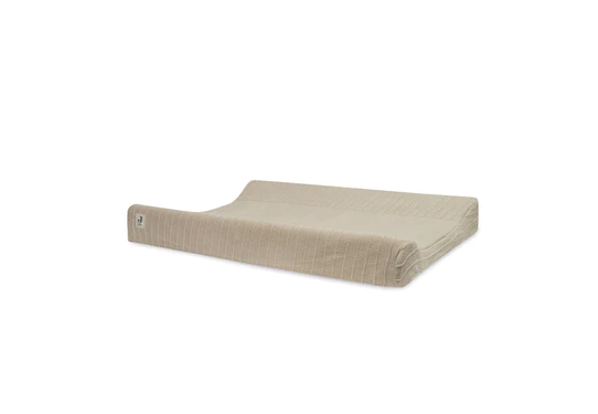 Jollein - Housse de matelas à langer 50x70cm Pure Knit - Nougat