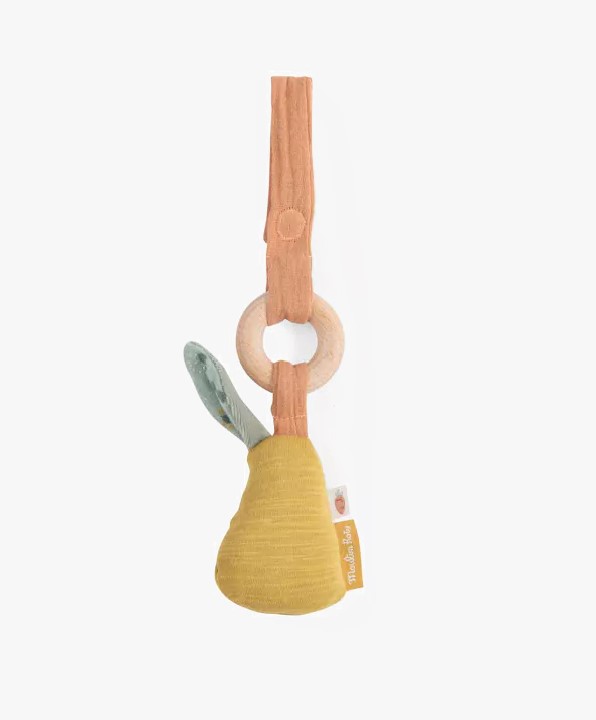 Moulin Roty - Hochet anneau bois poire - Trois Petits Lapins