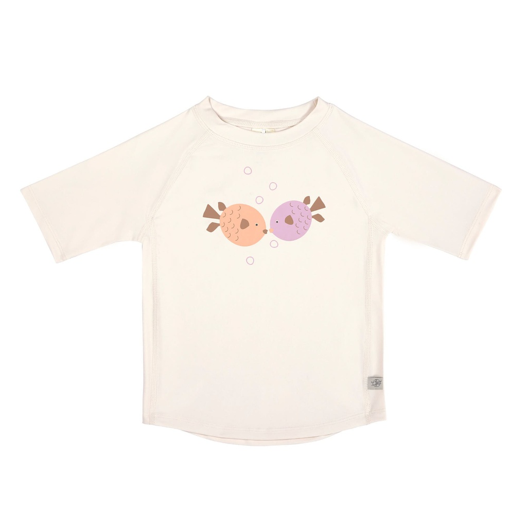Lassig - T-shirt anti-UV manches courtes - Poisson / blanc