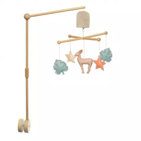 Pouce et Lina - Mobile musical en bois - Faon