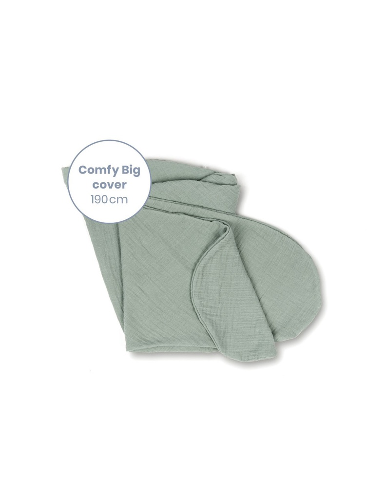 Doomoo - Housse pour Coussin d'Allaitement - Buddy - Tetra Jersey Green